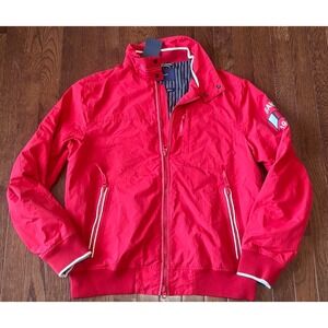 NWT Gant Windbreaker Bomber Jacket The Seven Seas Jacket Medium Red